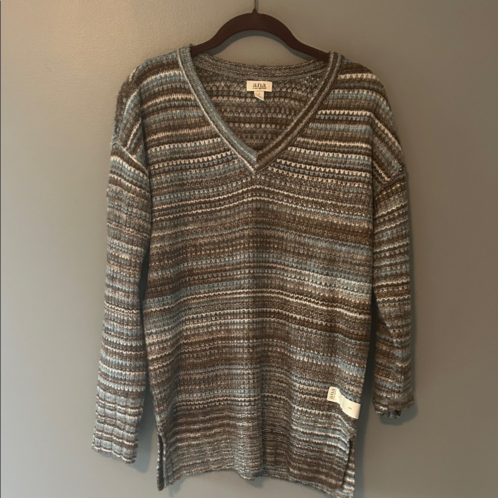 a.n.a Multicolor Striped Sweater